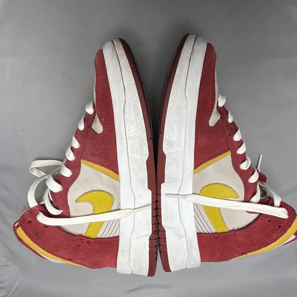 Nike Shoes Womens Size 8.5 Red Suede High Top Dunk Sneaker Cushioned DH3718-600 - Picture 8 of 8